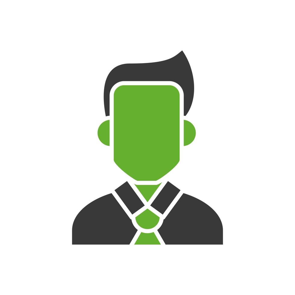 young businessman avatar character icon vector