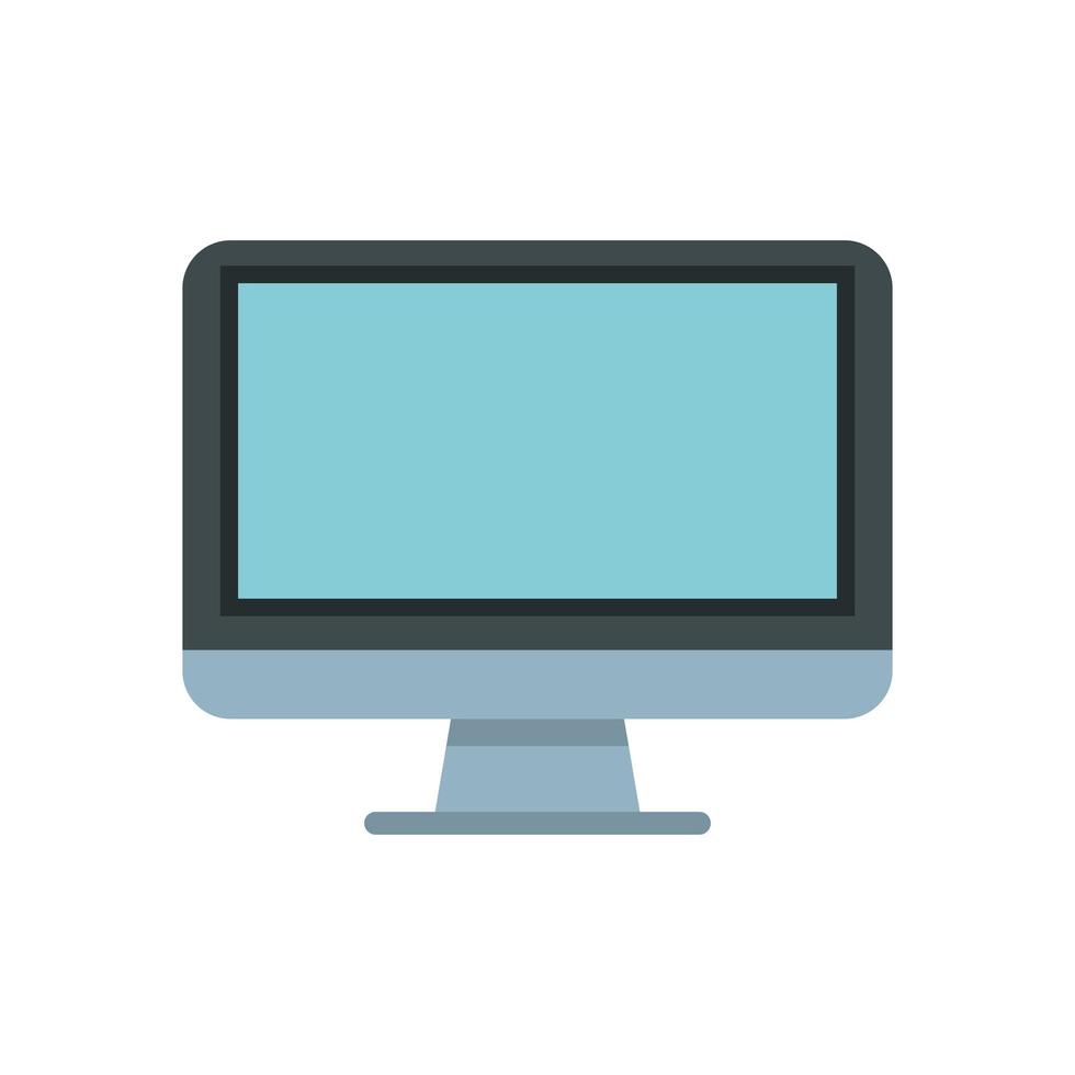 desktop monitor computer isolated icon vector