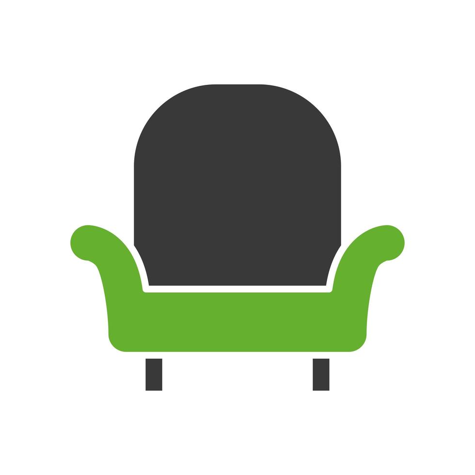 comfortable sofa forniture isolated icon vector