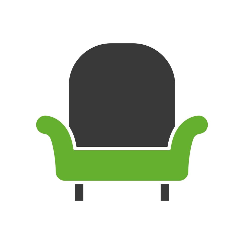 comfortable sofa forniture isolated icon vector