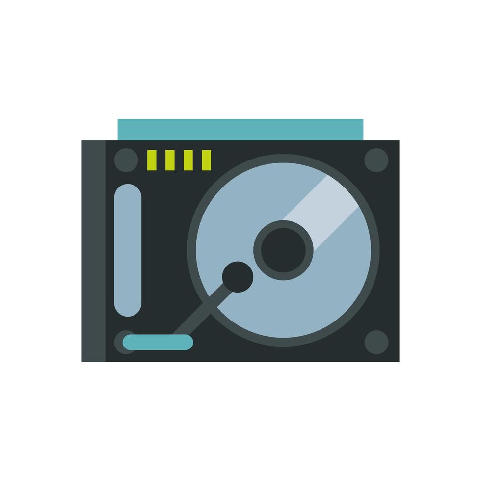 long play player isolated icon vector