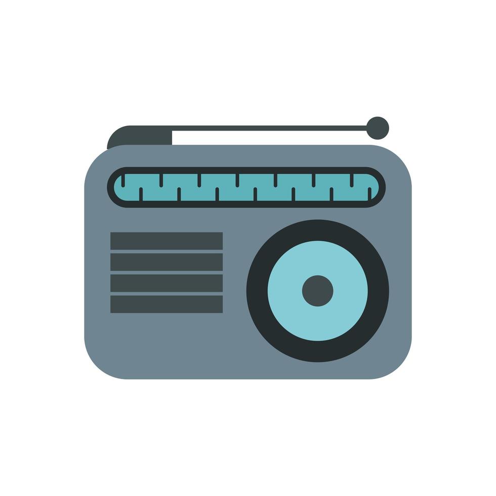radio music player isolated icon vector