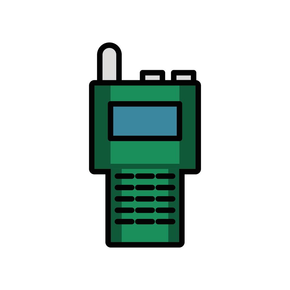 communicator radio military force isolated icon vector