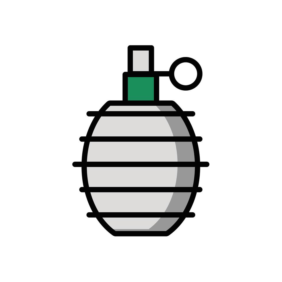 grenade military force isolated icon vector