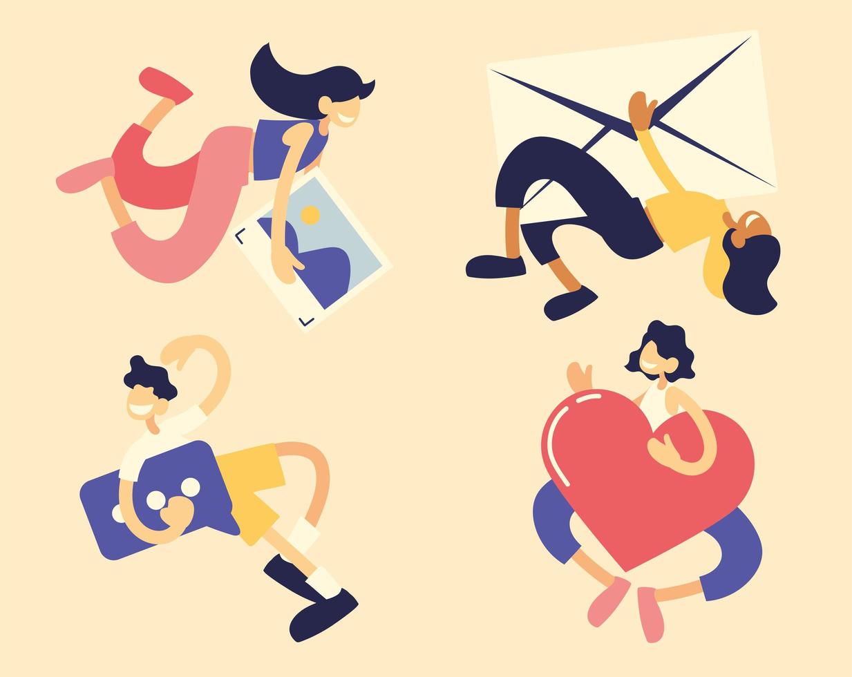 people and marketing vector