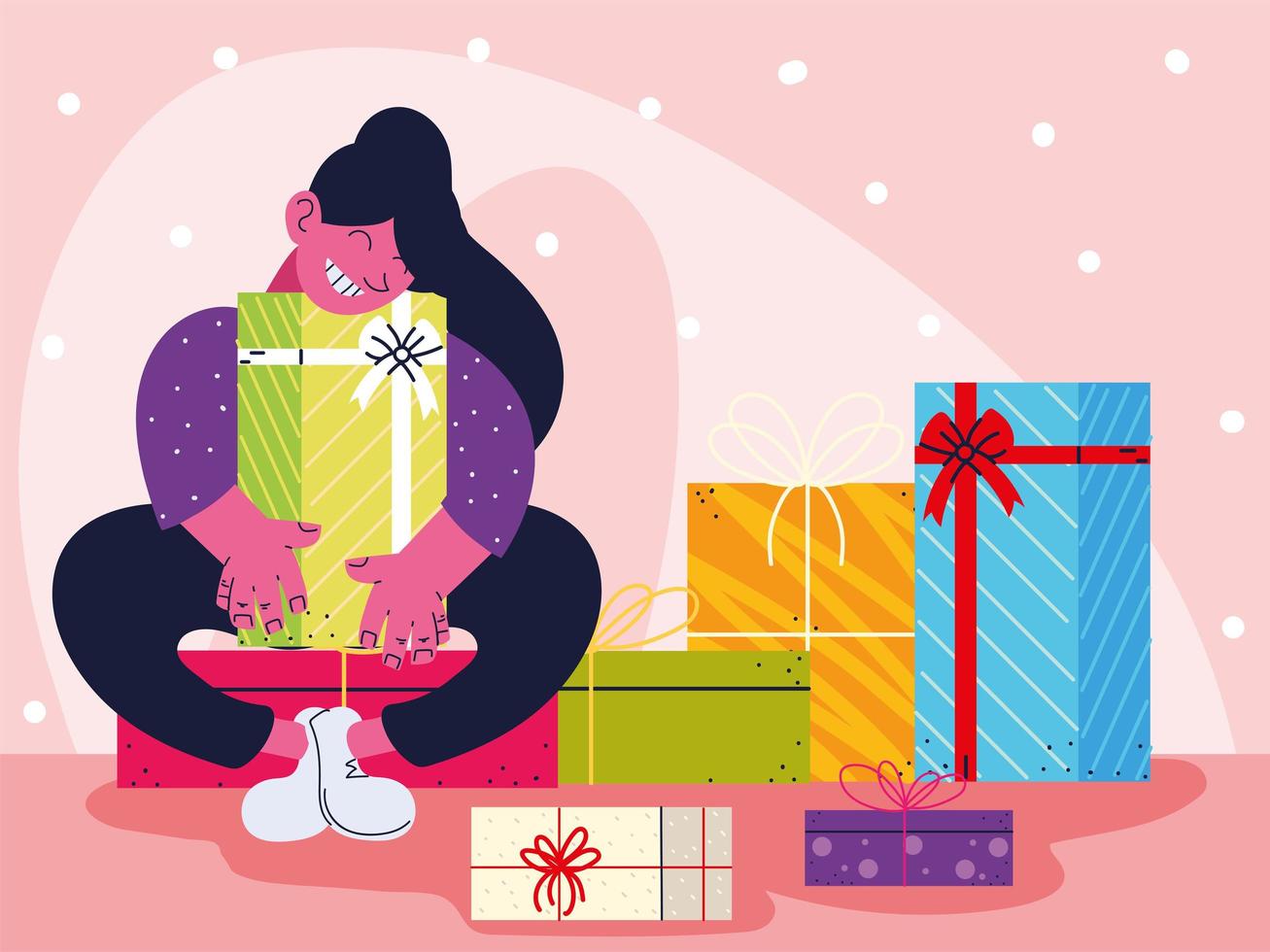 woman with many gifts vector