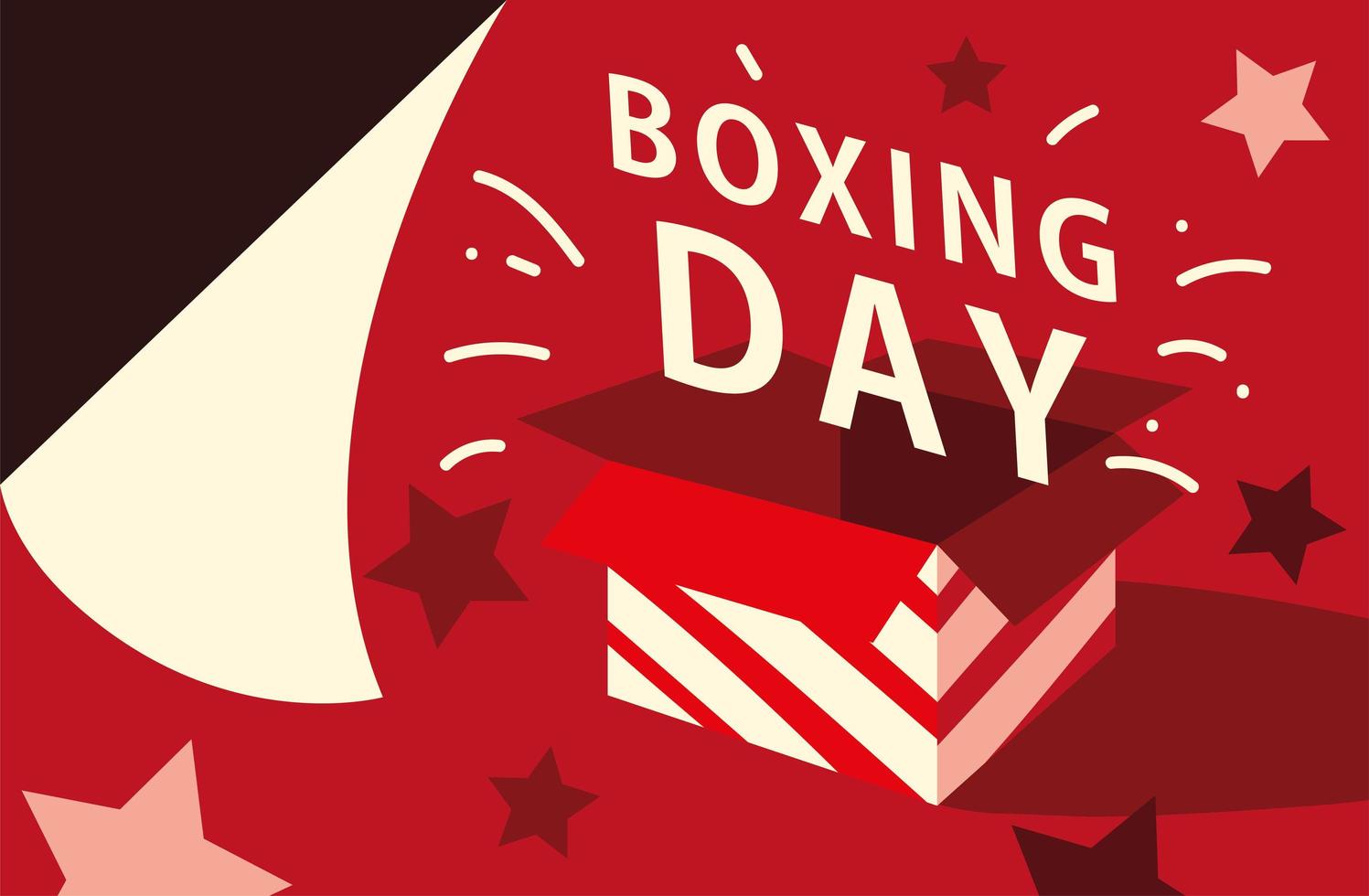boxing day banner vector