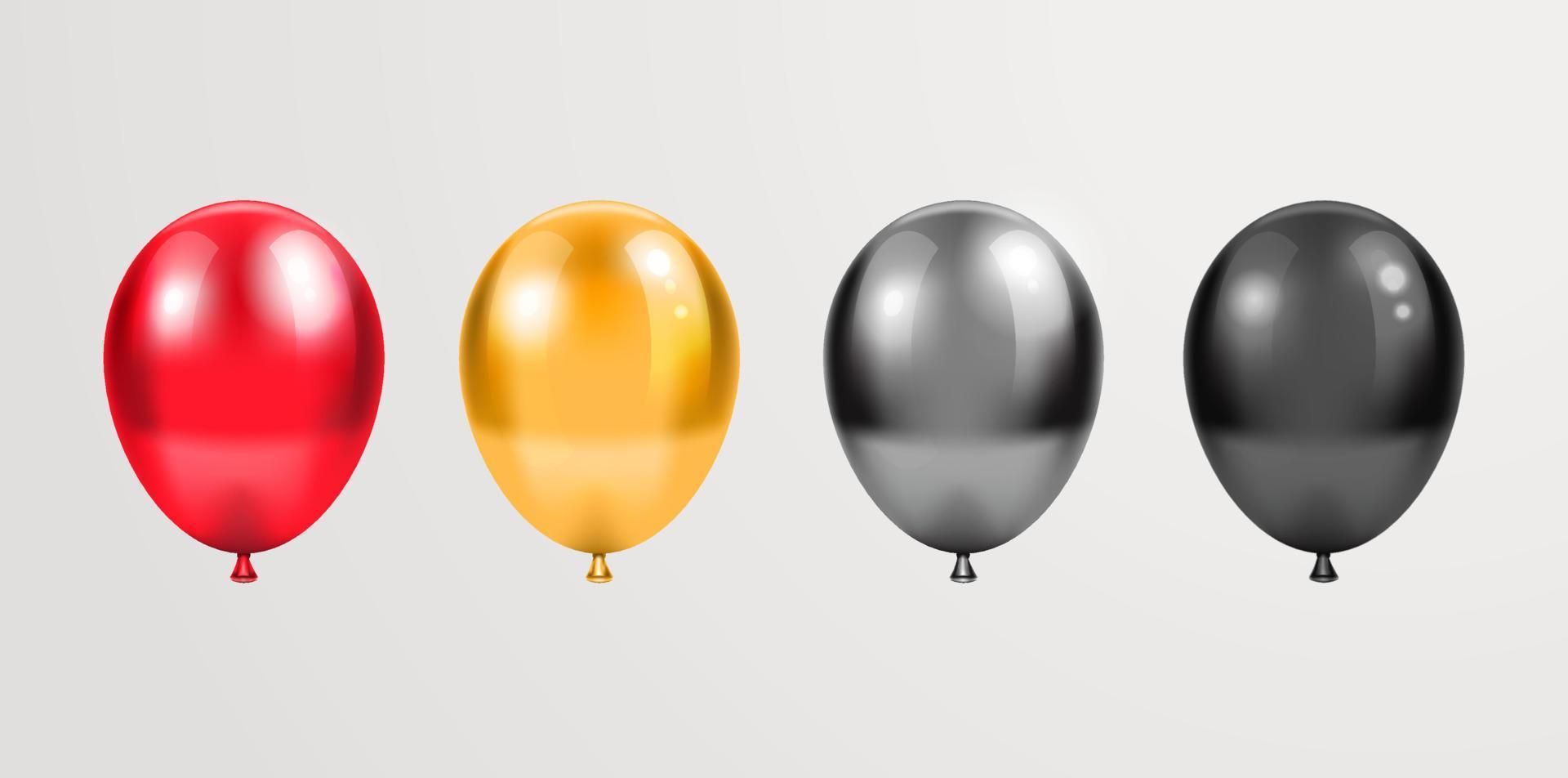 vector globos realistas