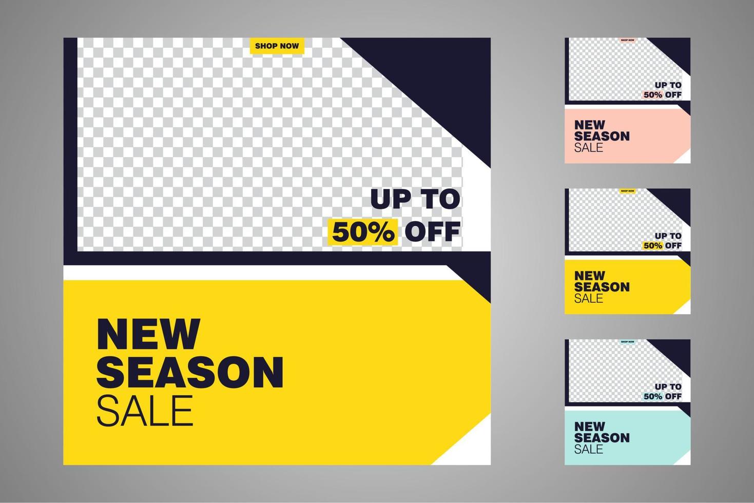 Suitable for social media posts templates and web or internet ads. vector