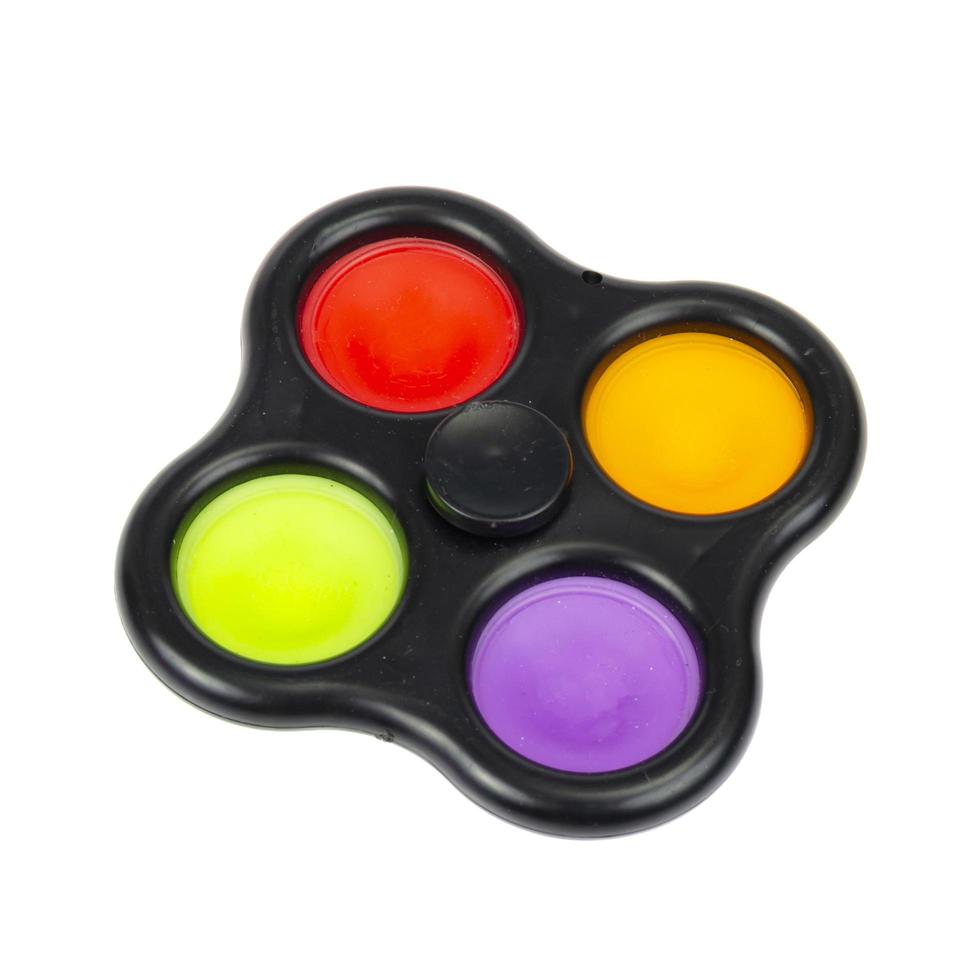 Square spinner simple dimple, pop it. Fashionable and modern anti stress toy for children and adults photo
