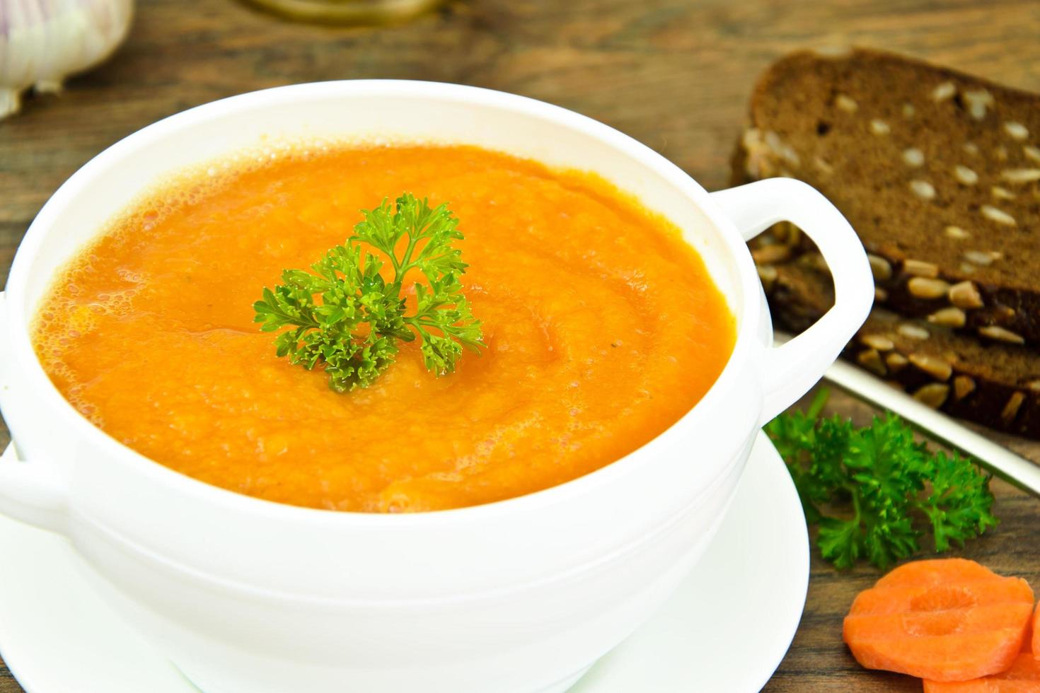 Carrot Cream Soup Diet Food photo