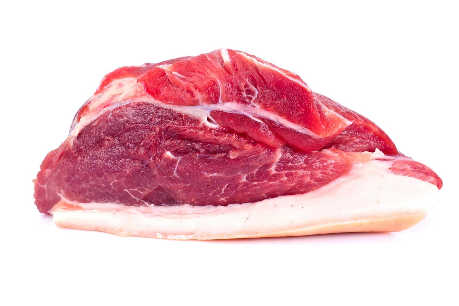 Piece of Fresh Raw Pork, Meat photo