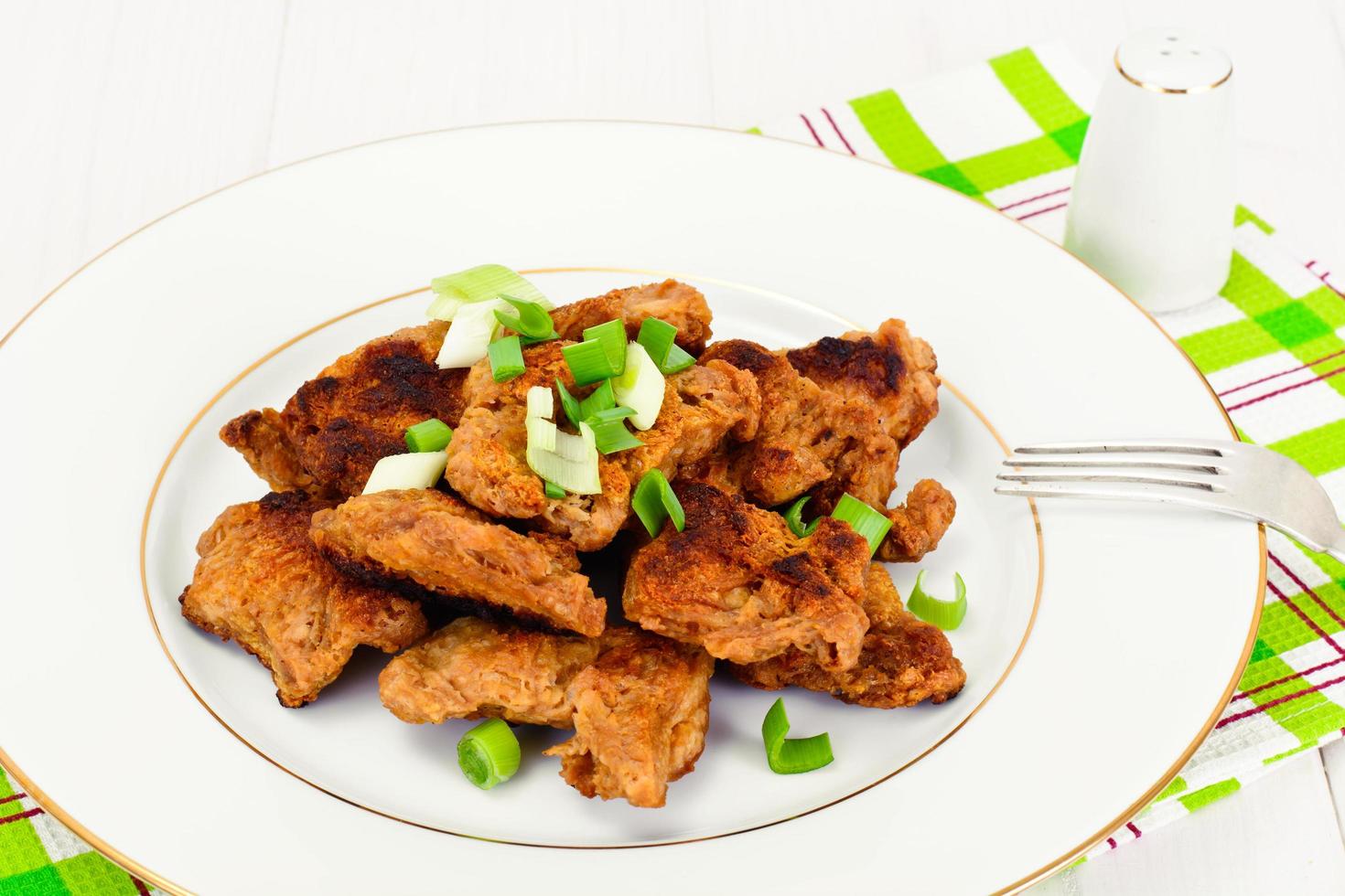 Soy Meat Grilled with Vegetables photo