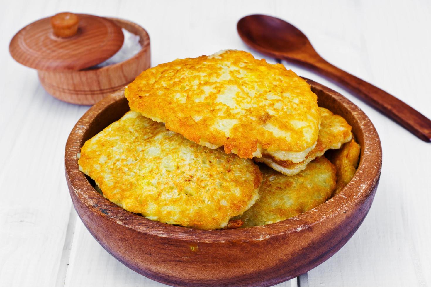 Fried Potato Pancakes. Belarusian and German Cuisine photo