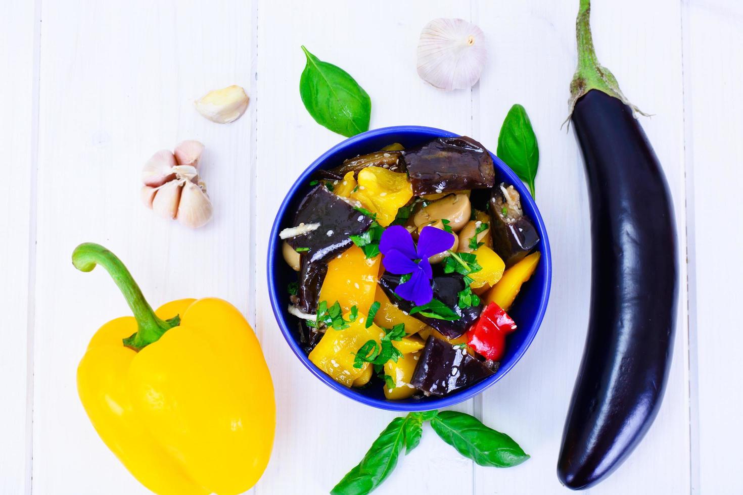 Eggplant Salad with Paprika photo