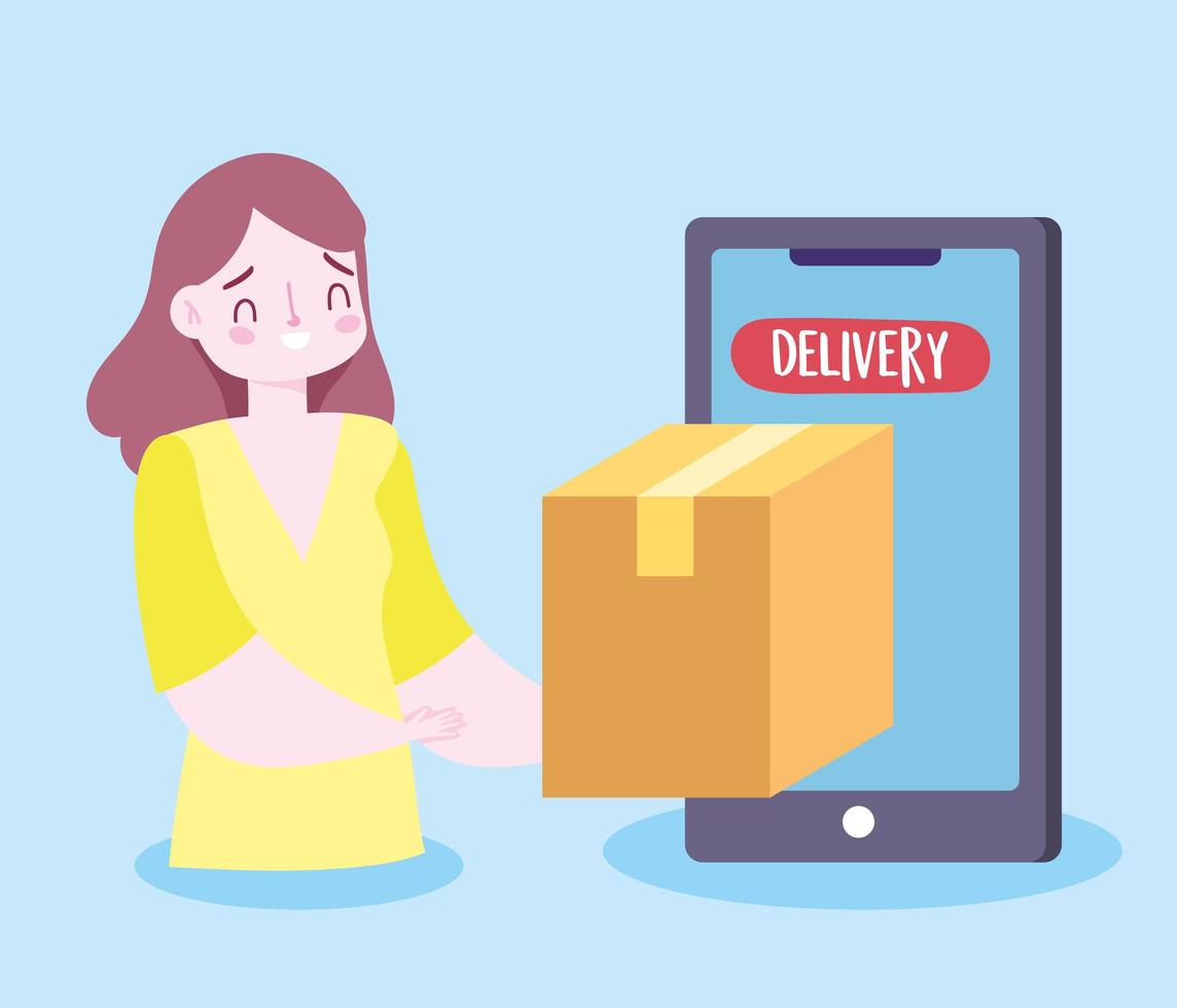 safe delivery at home during coronavirus covid 19, customer receiving