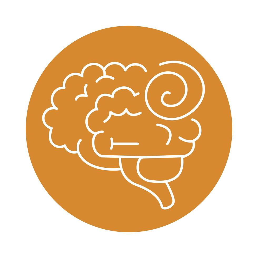 alzheimer disease, incoordination function brain, decrease in mental human ability color block style icon vector