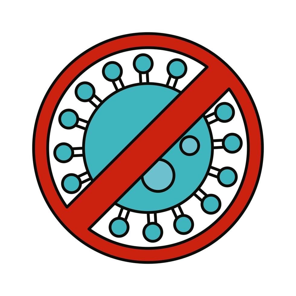 covid 19 coronavirus, stop virus respiratory, prevention spread outbreak disease pandemic flat style icon vector