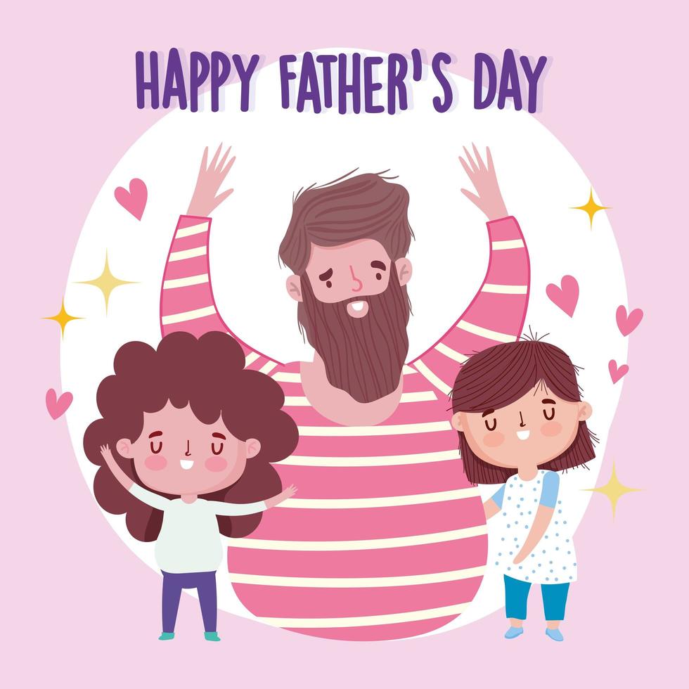 feliz día del padre, celebrando a papá con dibujos animados de corazones de hijo e hija 4421319 Vector en Vecteezy feliz día del padre, celebrando a papá con dibujos animados de corazones de hijo e hija 4421319 Vector en Vecteezy