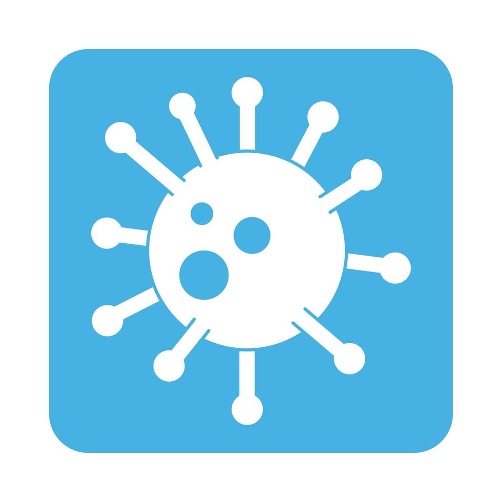 covid 19 coronavirus disease virus respiratory pandemic block style icon vector