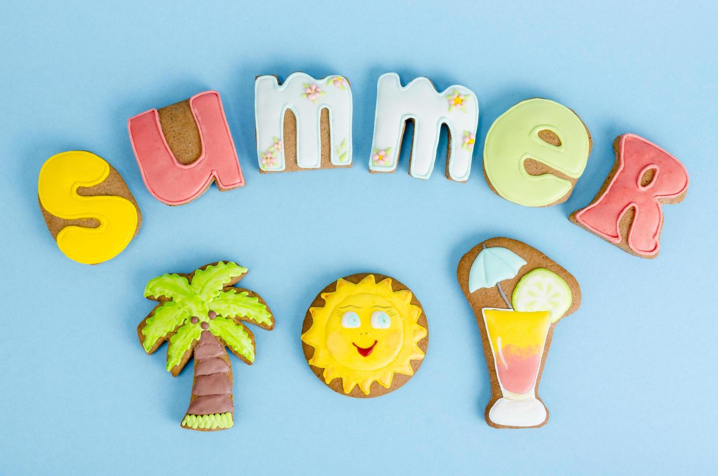 Hello summer concept. Home baking. Studio Photo