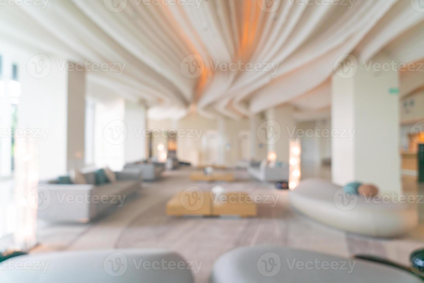 abstract blur hotel lobby and reception for background photo