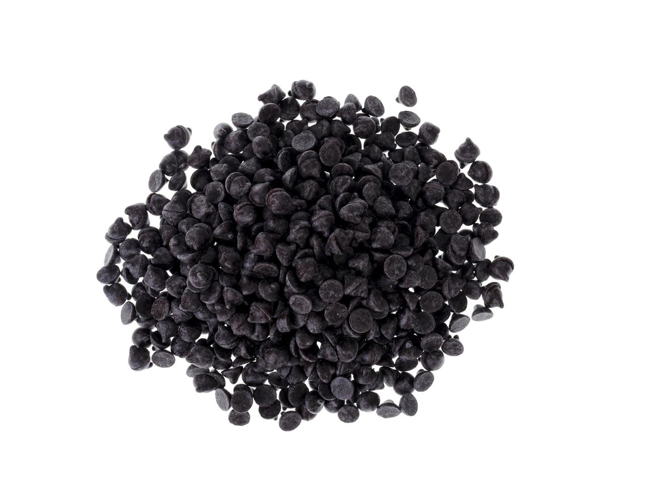 Milk and black confectionery chocolate drops for baking 4424398 Stock