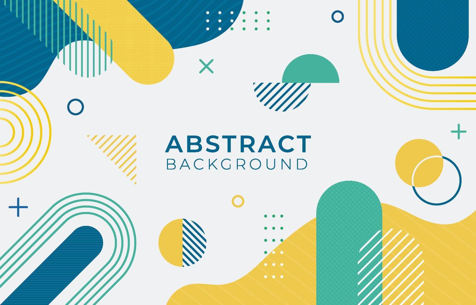 Abstract Flat Geometric Shape Background vector