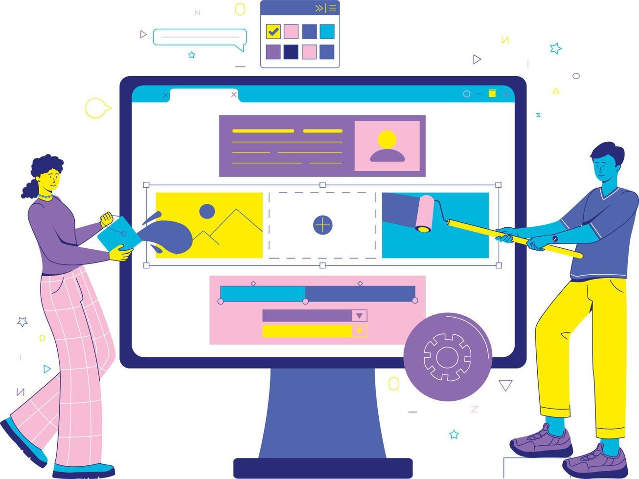 Web site design vector