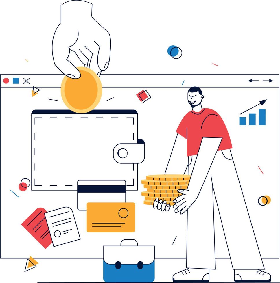 Business investment in a startup vector