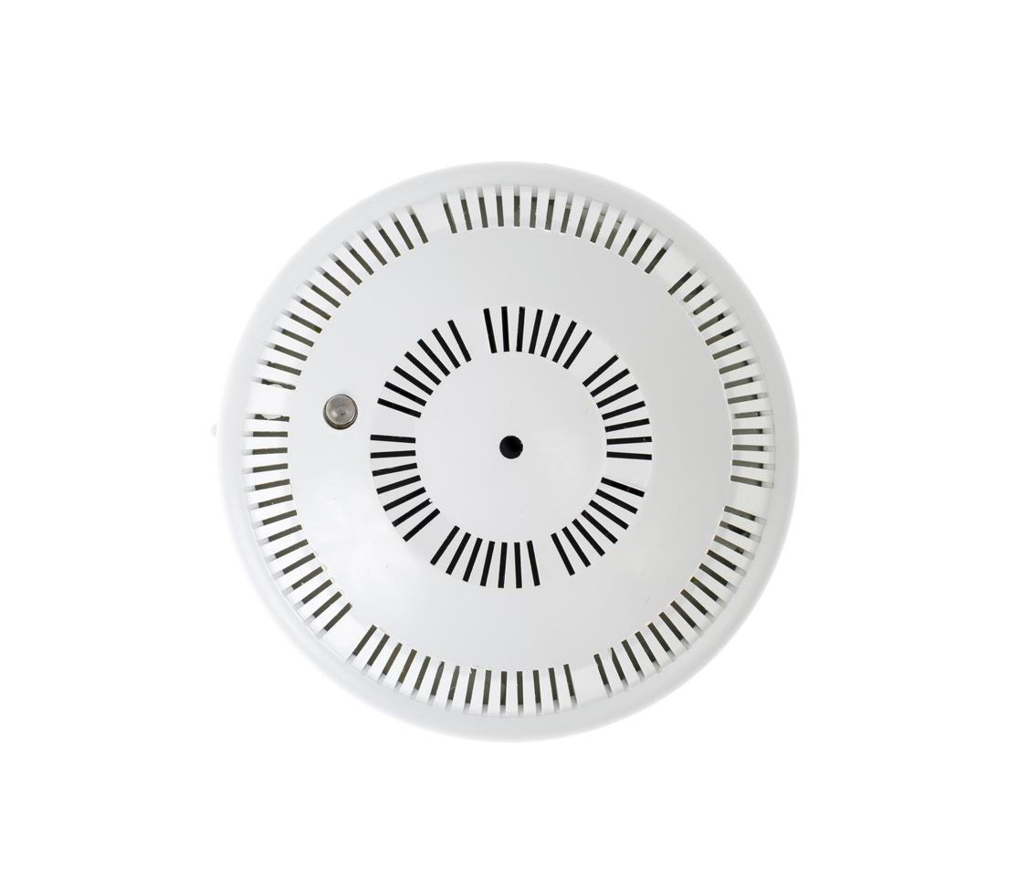 Smoke alarm isolated on white background. Studio Photo. photo