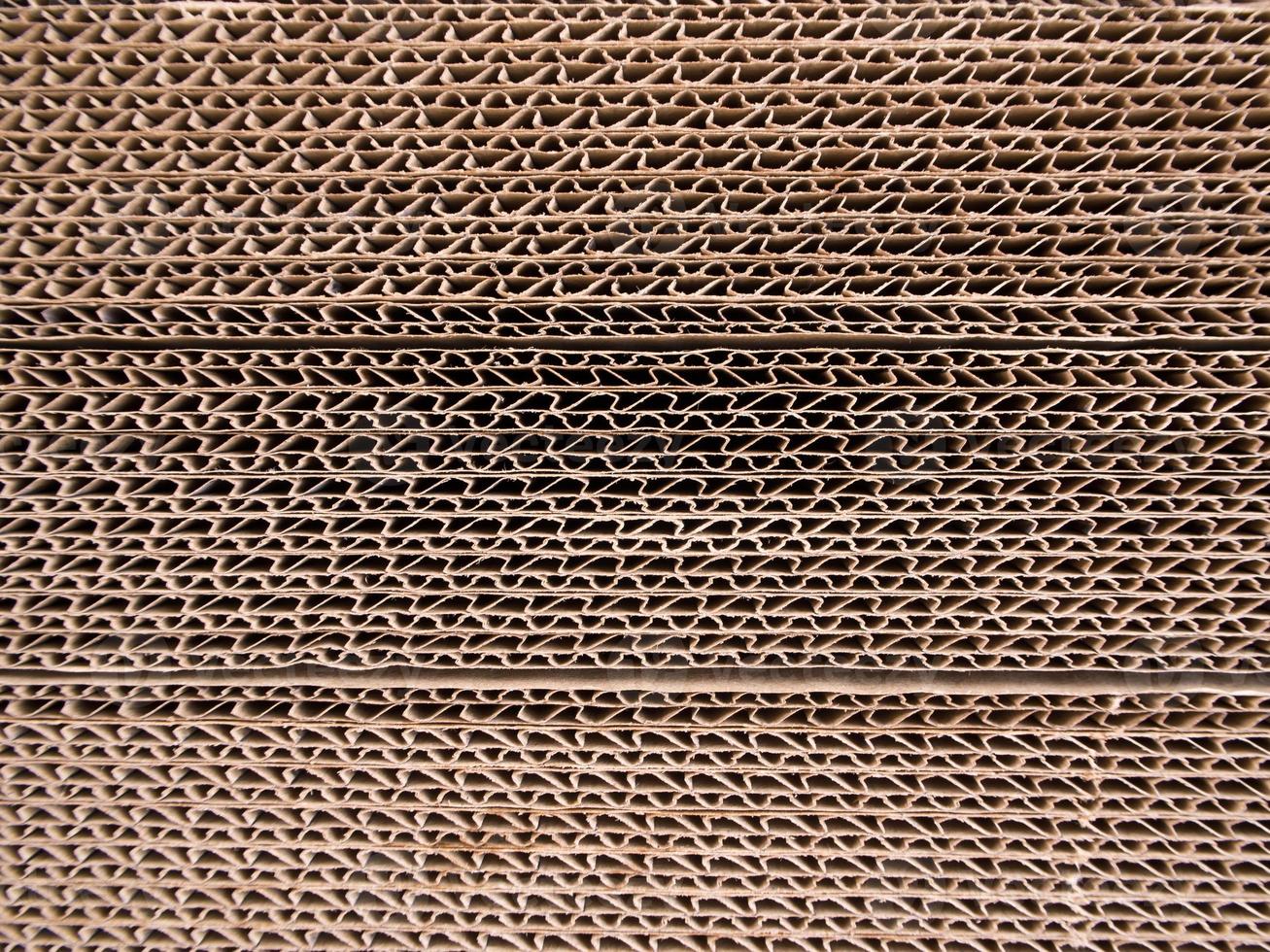 Corrugated paper edges photo