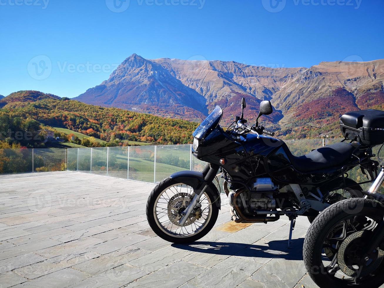 the mountain Vettore  in autumn in the sibillini park photo