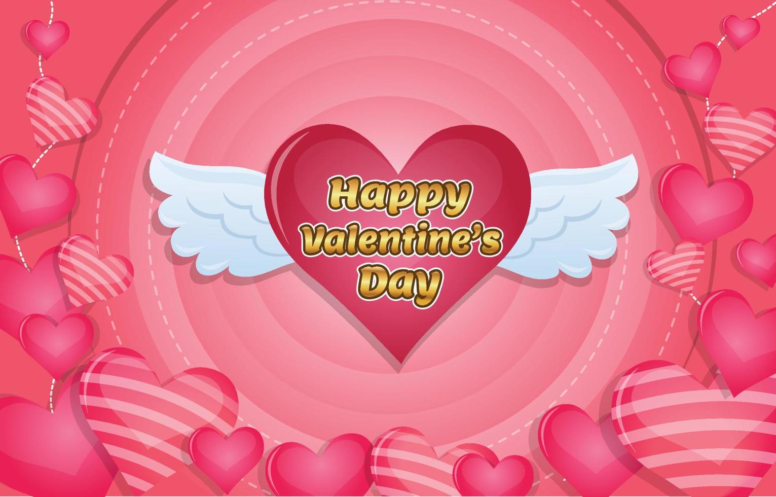 Luxury Valentines Background vector