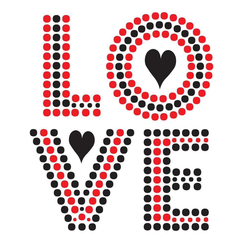 love polkadot vector illustration editable - romance quotes best for print on shirt