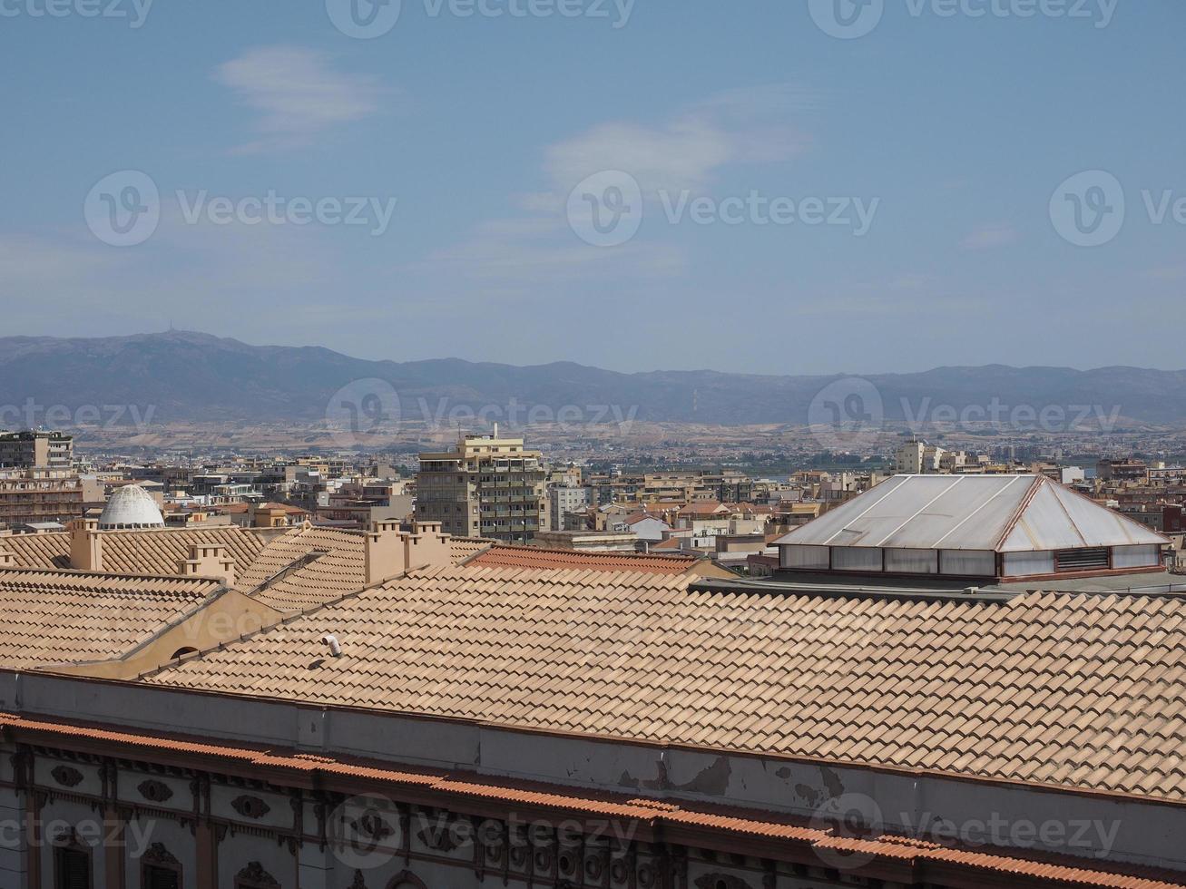 vista aerea de cagliari foto