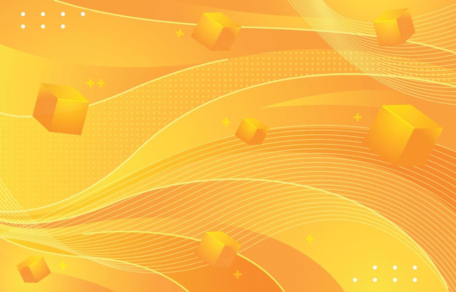 Gradient Yellow Abstract Background vector