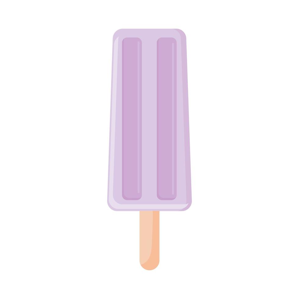 ice cream with a purple color vector