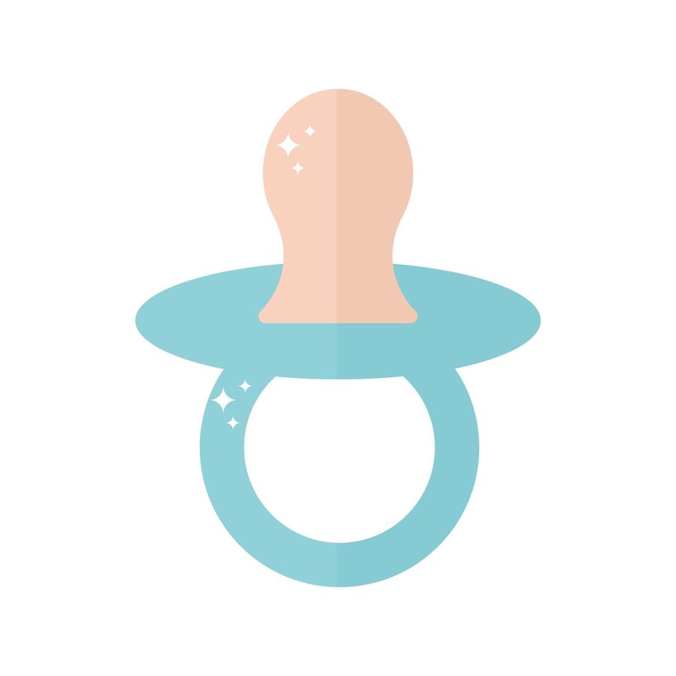 baby pacifer with a blue color vector