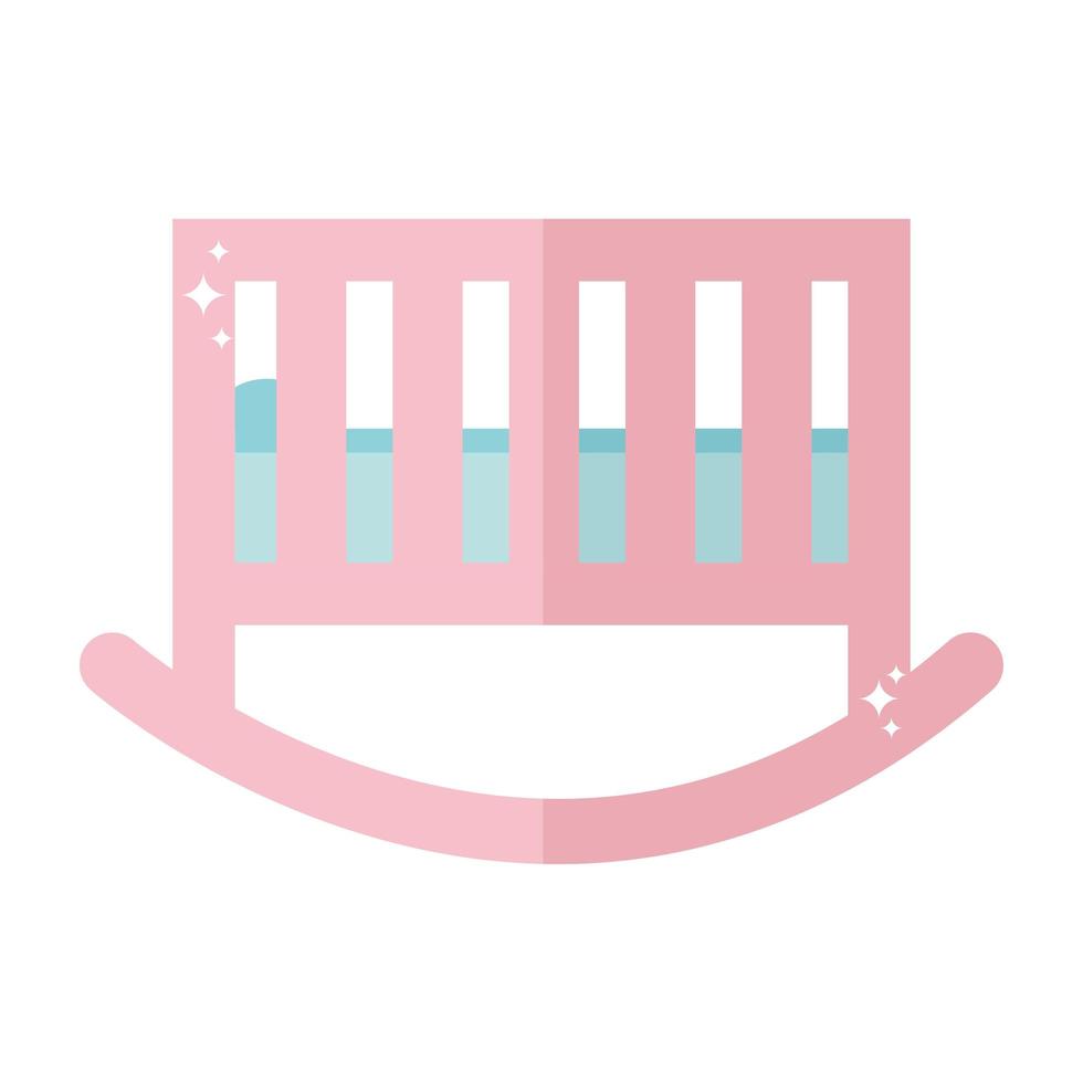 baby cradle on a white background vector