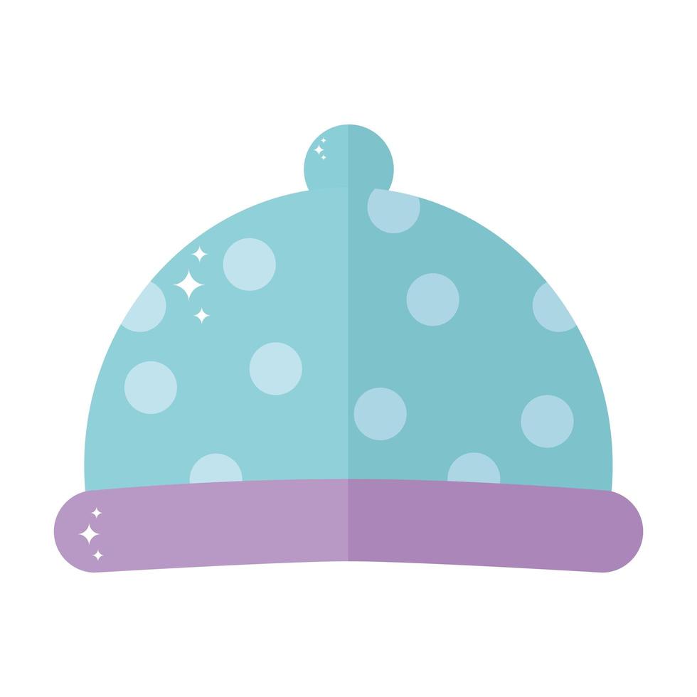 baby hat with dots in it vector