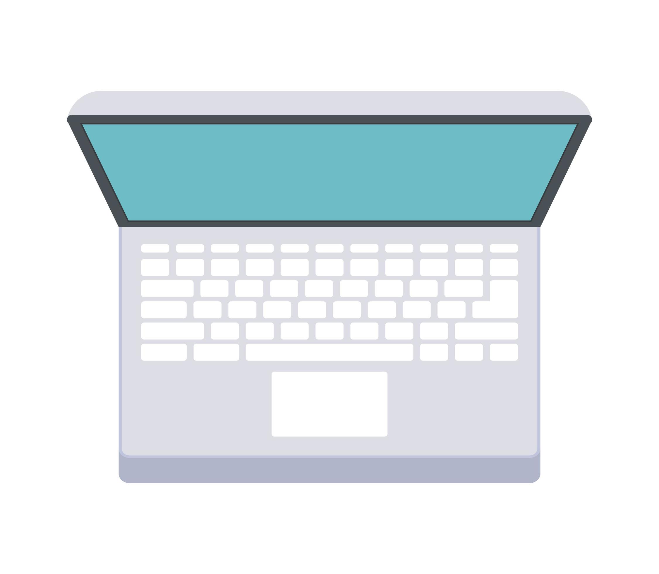 nice gray laptop 4428844 Vector Art at Vecteezy