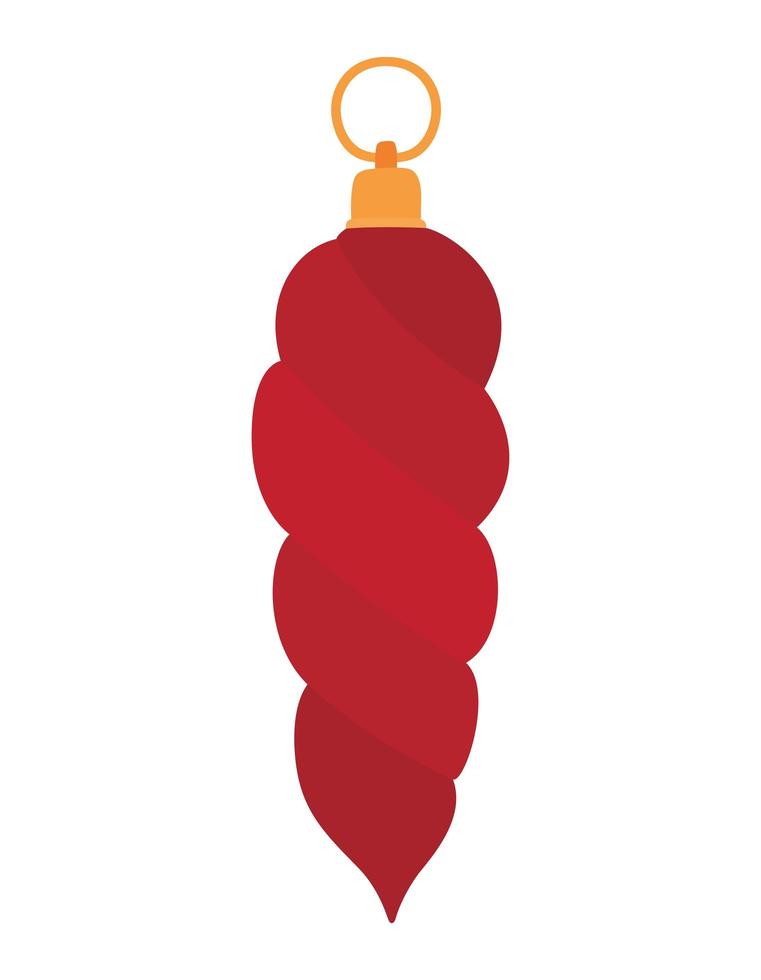red christmas pendant vector