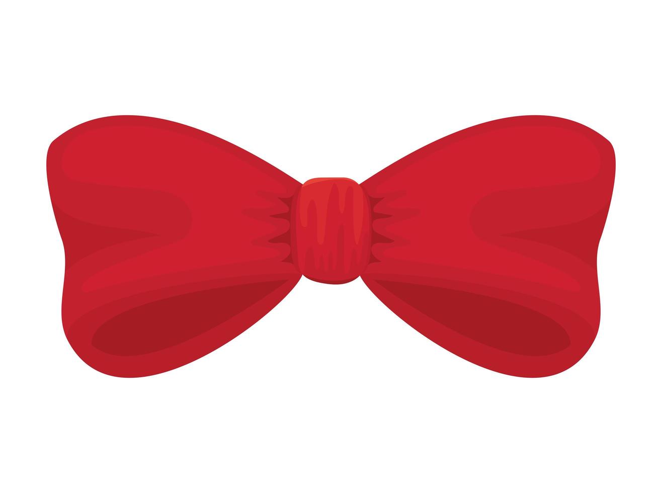nice red bow vector