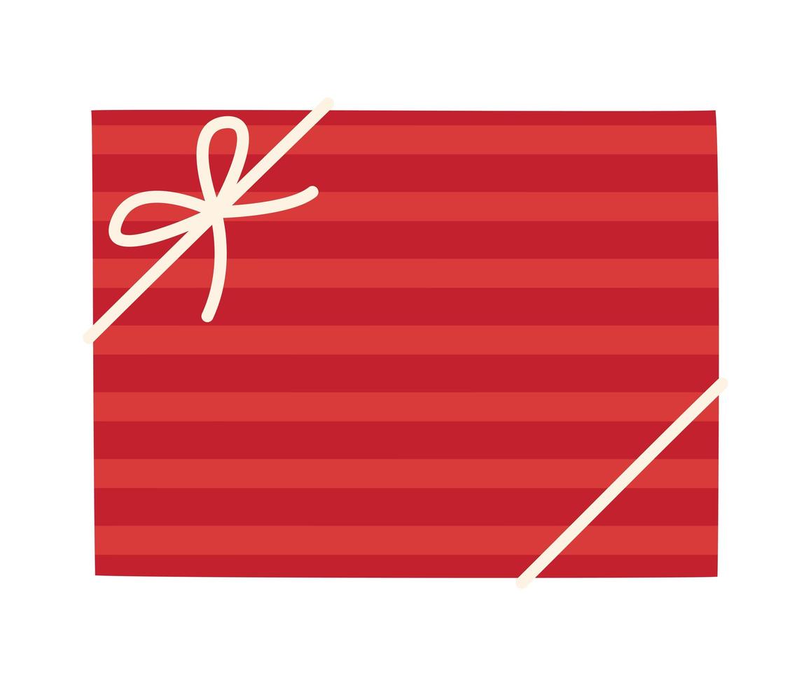 red gift box design vector