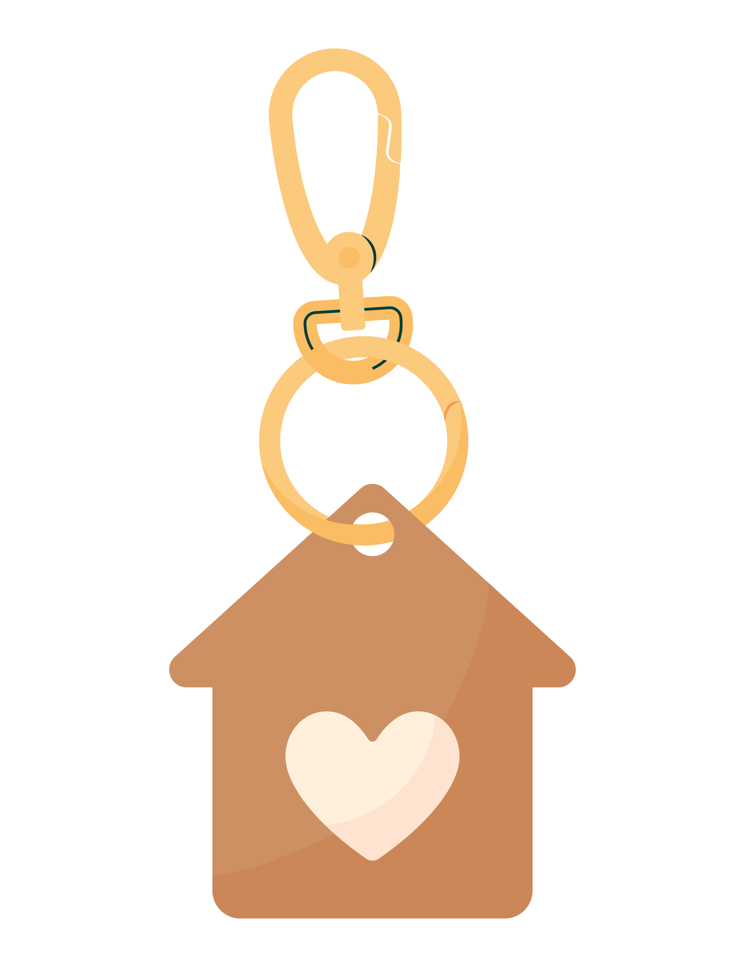 lovely keychain design 4428996 Vector Art at Vecteezy