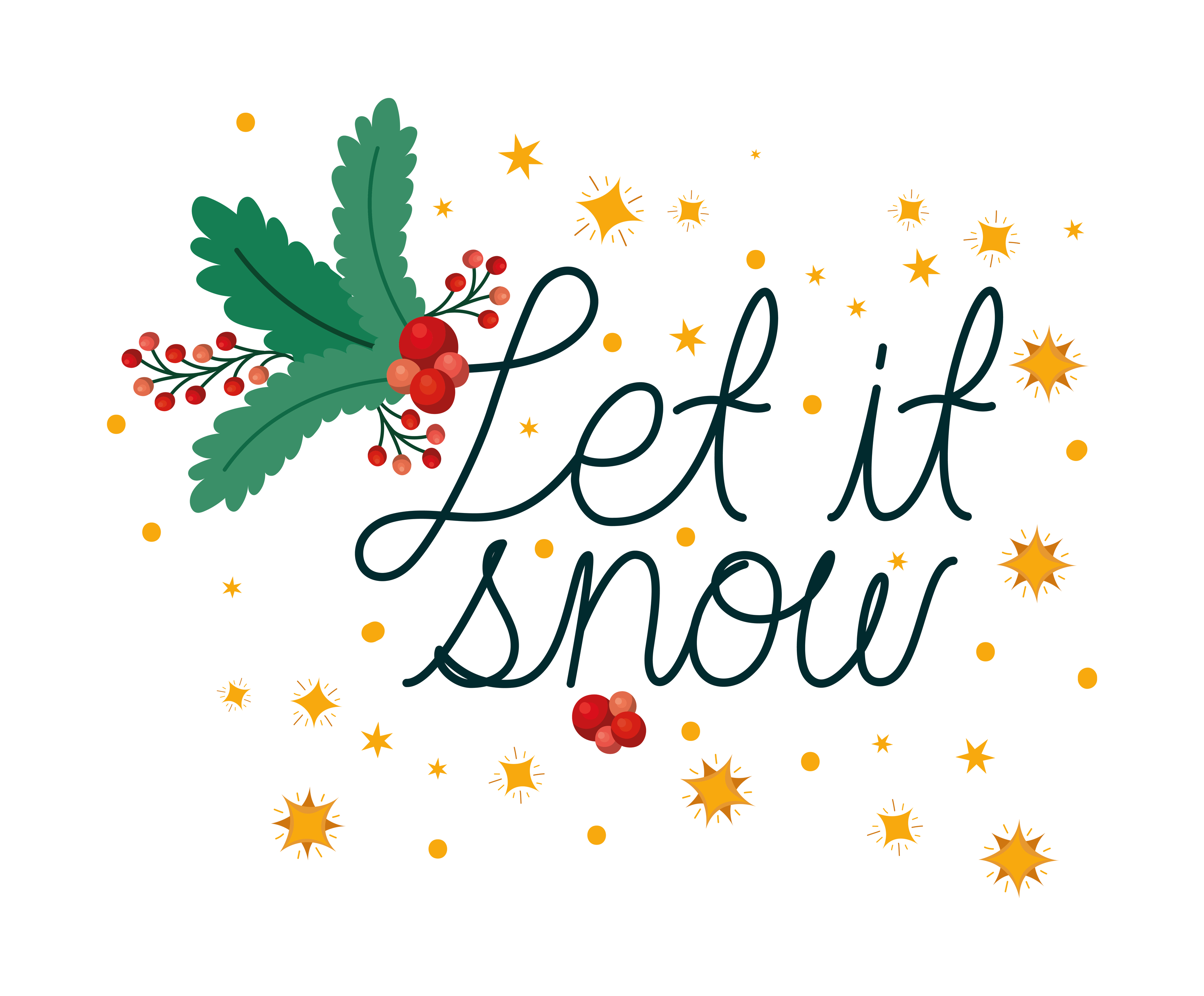 phrase of snow 4429012 Vector Art at Vecteezy