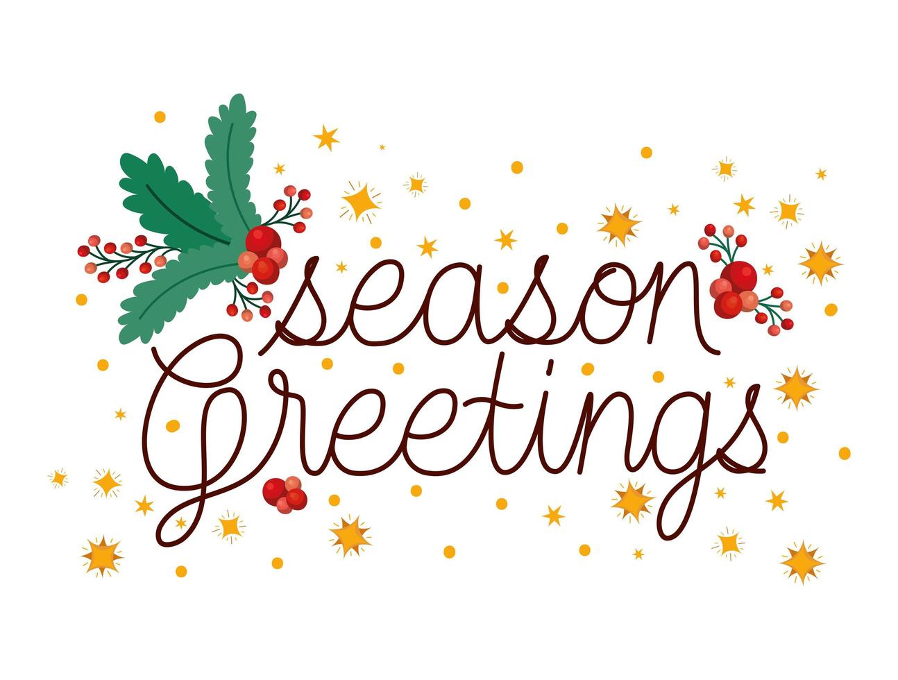 beautiful xmas words vector