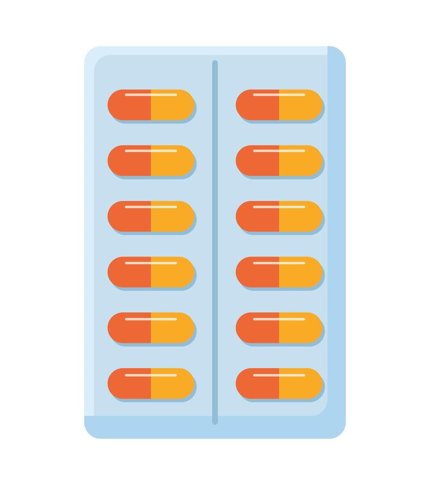 nice pill tablet vector