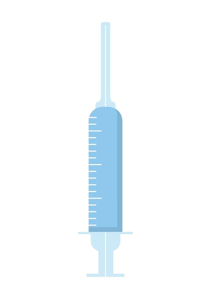 blue syringe design vector